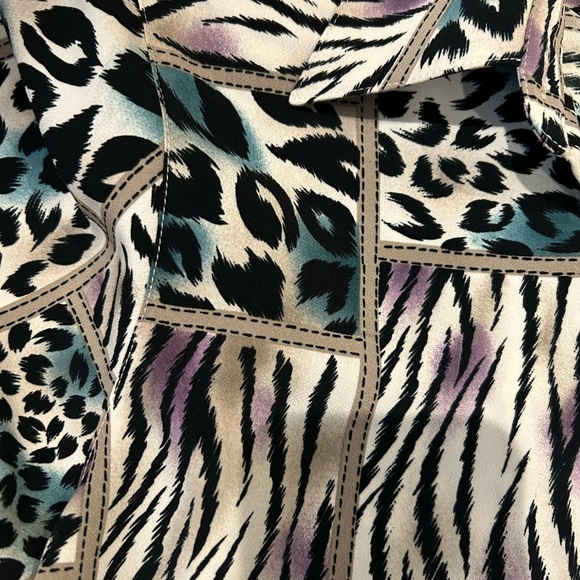 Vintage Alfred Dunner Animal Print Blouse - Picture 4 of 7
